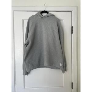Reigning Champ Flatback Thermal Hoodie Grey Large Men
